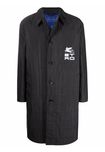 ETRO Pegasus single-breasted coat - Schwarz