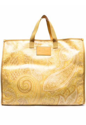 ETRO paisley-print tote bag - Gelb