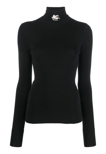 ETRO long-sleeve knitted top - Schwarz