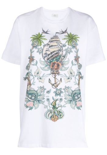 ETRO graphic-print T-shirt - Weiß