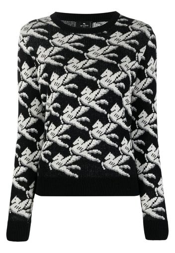 ETRO intarsia-knit motif jumper - Schwarz