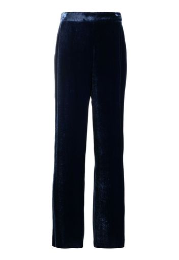 ETRO high-waisted straight-leg trousers - Blau