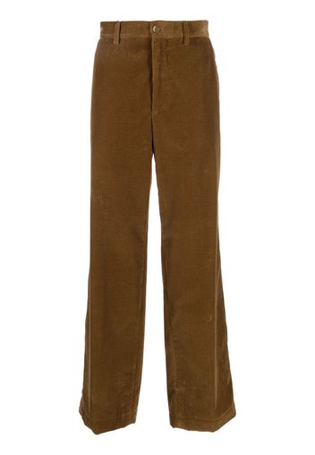 ETRO straight-leg corduroy trousers - Braun