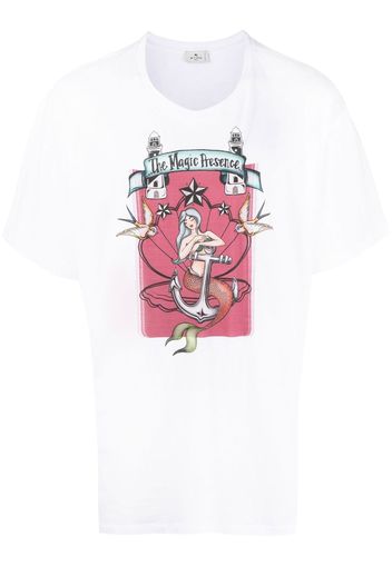 ETRO logo crew-neck T-shirt - Weiß