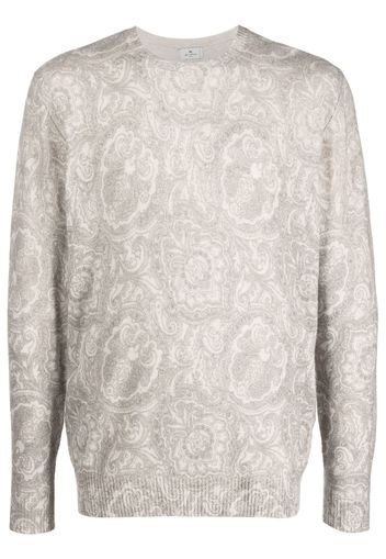 ETRO paisley-print knitted jumper - Nude