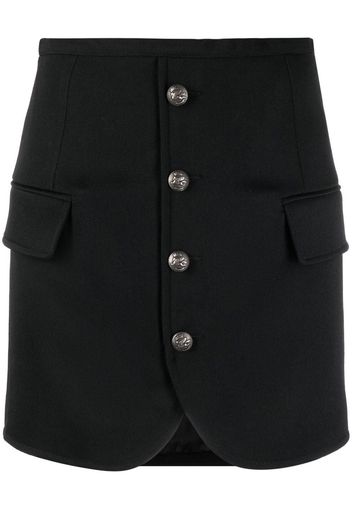 ETRO Pegaso-button fitted mini skirt - Schwarz