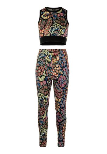 ETRO knitted floral two-piece set - Schwarz