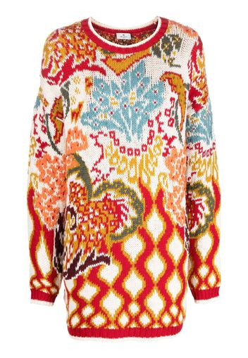 ETRO abstract-print long-sleeve jumper - Nude