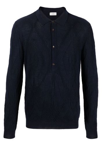 ETRO long-sleeve polo shirt - Blau