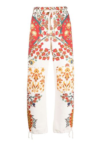 ETRO floral-print track pants - Weiß