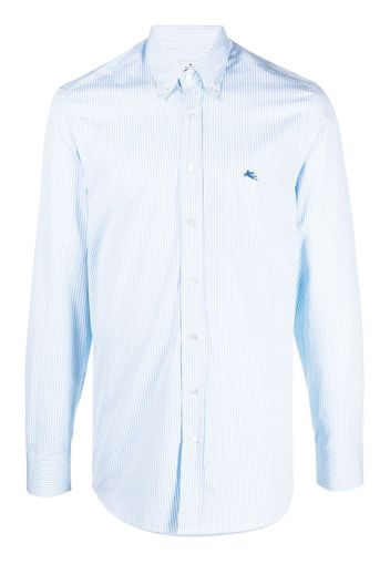 ETRO striped long-sleeve shirt - Blau