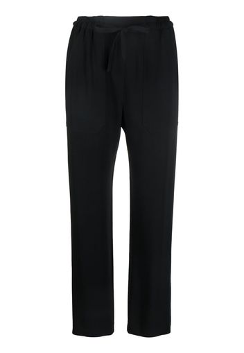 ETRO drawstring-waist tapered trousers - Schwarz