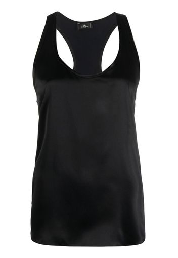 ETRO racerback vest top - Schwarz