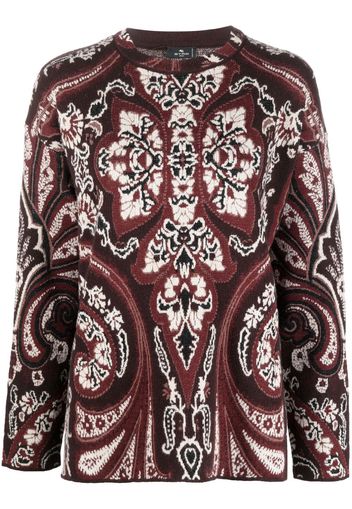 ETRO intarsia-pattern jumper - Braun