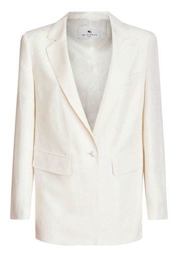 ETRO single-breasted blazer - Weiß