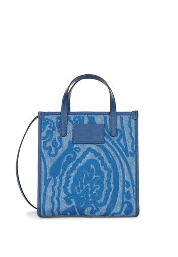 ETRO Shopper mit Paisley-Print - Blau