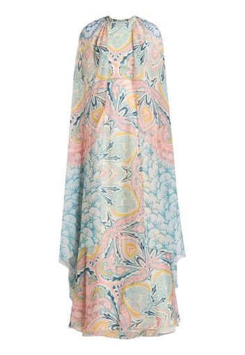 ETRO Maxikleid mit Paisley-Print - Blau