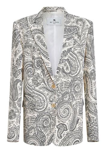 ETRO Einreihiger Blazer - Weiß