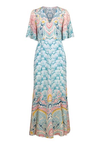 ETRO paisley-pattern maxi dress - Blau