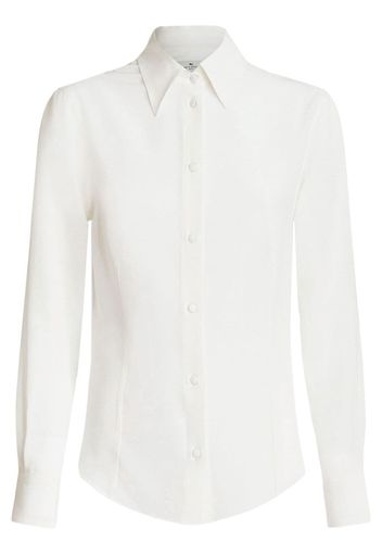 ETRO long-sleeved silk shirt - Weiß