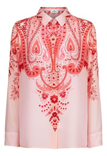 ETRO printed silk shirt - Orange