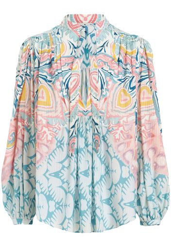 ETRO Bluse mit Print - Blau