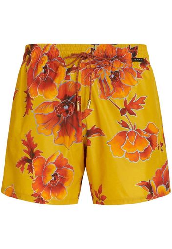 ETRO floral-print swim shorts - Gelb