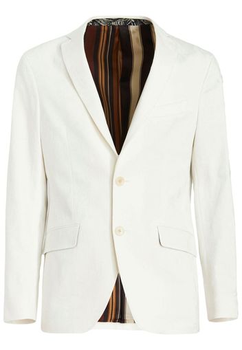 ETRO patterned-jacquard single-breasted blazer - Weiß