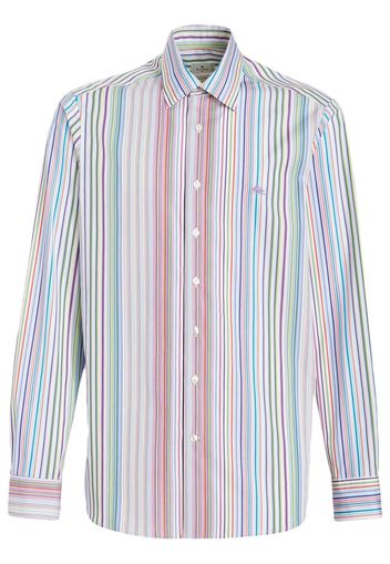 ETRO all-over stripe-print shirt - Weiß