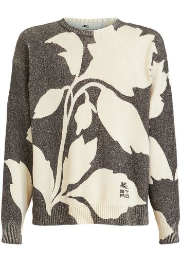 ETRO floral-print jumper - Grau