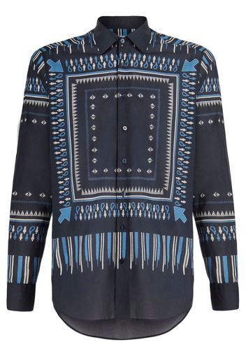 ETRO graphic-print cotton shirt - Schwarz