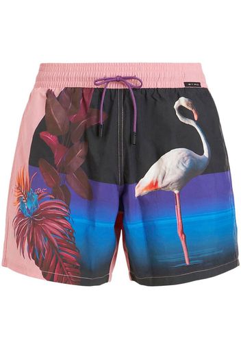 ETRO Badeshorts mit Blumen-Print - Rosa