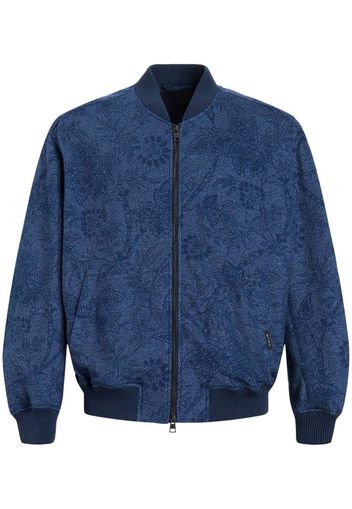 ETRO patterned-jacquard bomber jacket - Blau