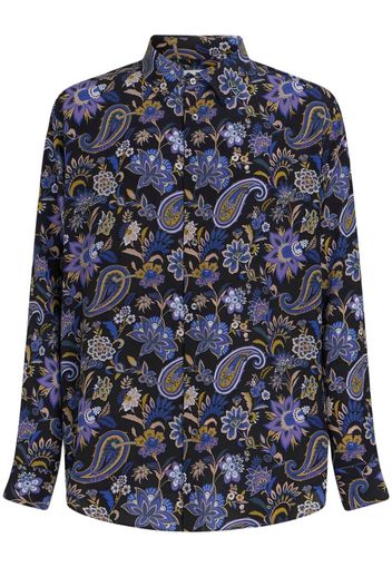 ETRO paisley-print silk shirt - Schwarz