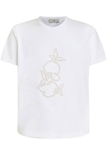 ETRO Perforiertes T-Shirt - Weiß