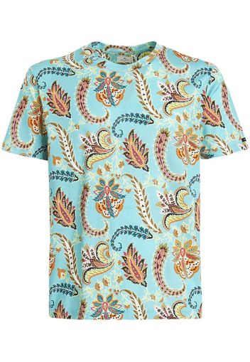 ETRO paisley-print T-shirt - Blau