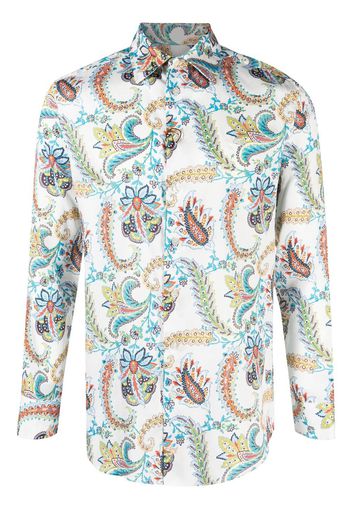 ETRO paisley-print cotton shirt - Weiß