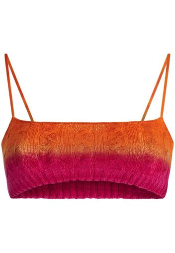 ETRO Bralette mit Zopfmuster - Orange