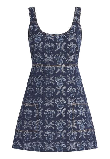 ETRO Minikleid mit Jacquardmuster - Blau