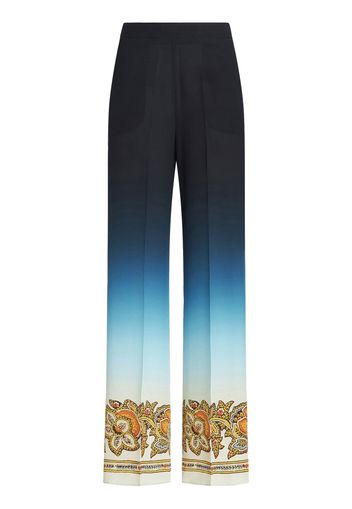 ETRO Weite Hose mit Farbverlauf - Blau