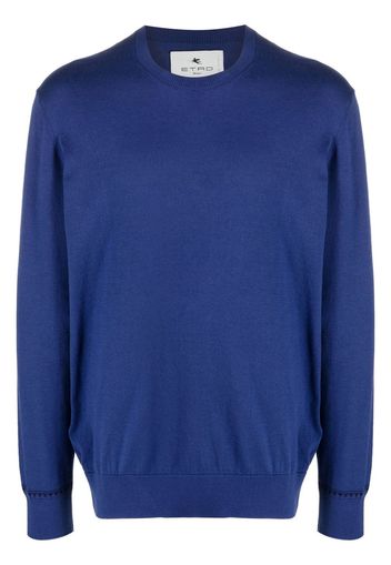 ETRO Fein gestrickter Pullover - Blau