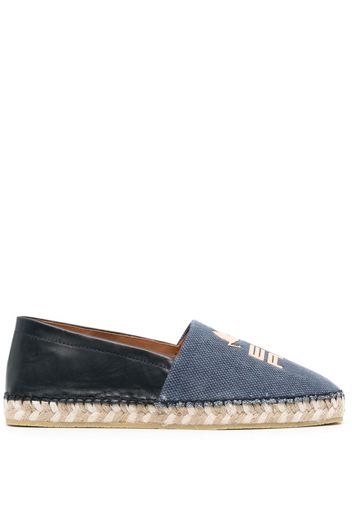 ETRO logo-print slip-on espadrilles - Blau