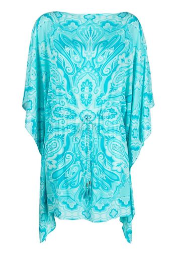 ETRO swirl-print mini dress - Blau