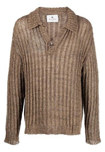 ETRO chunky ribbed knit jumper - Nude