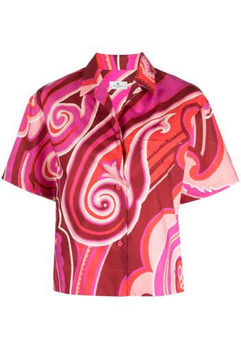 ETRO graphic-print short-sleeve shirt - Rosa