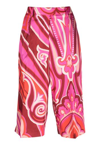 ETRO all-over graphic-print shorts - Rosa