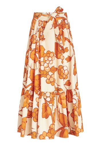 ETRO Gonna graphic-print skirt - Orange