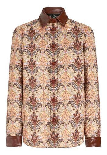 ETRO Hemdjacke mit Paisleymuster - Braun