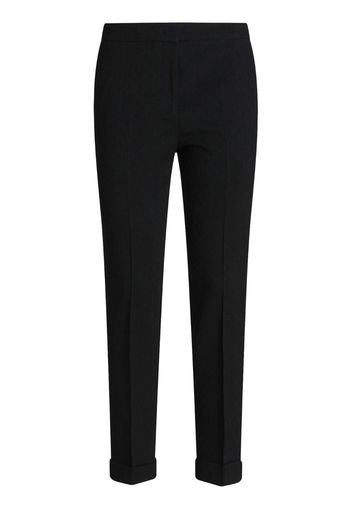 ETRO cropped wool-blend trousers - Schwarz