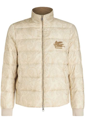 ETRO paisley-print padded jacket - Nude